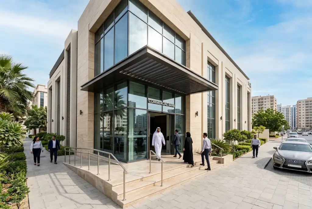 Commercial Bank of Dubai Ajman branch serving banking customers in the UAE.