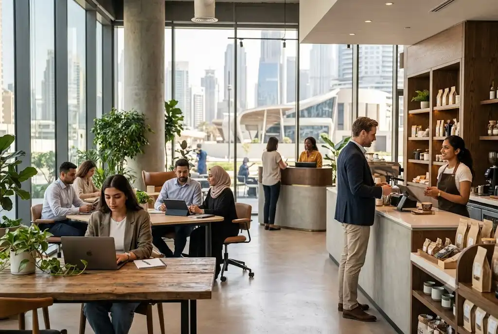 Professionals working in part-time jobs across different industries in Dubai