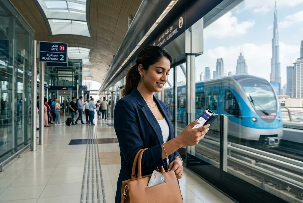 RTA Nol card balance check online using a smartphone in Dubai