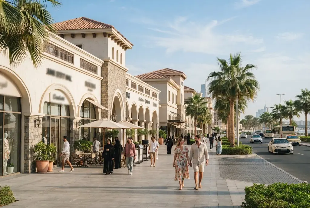 Palm Strip Mall Dubai shopping destination on Jumeirah Beach Road