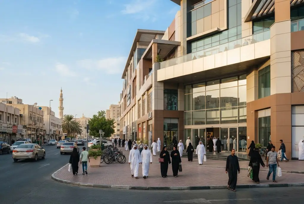 Rolla Mall Sharjah shopping centre in the Al Ghuwair area