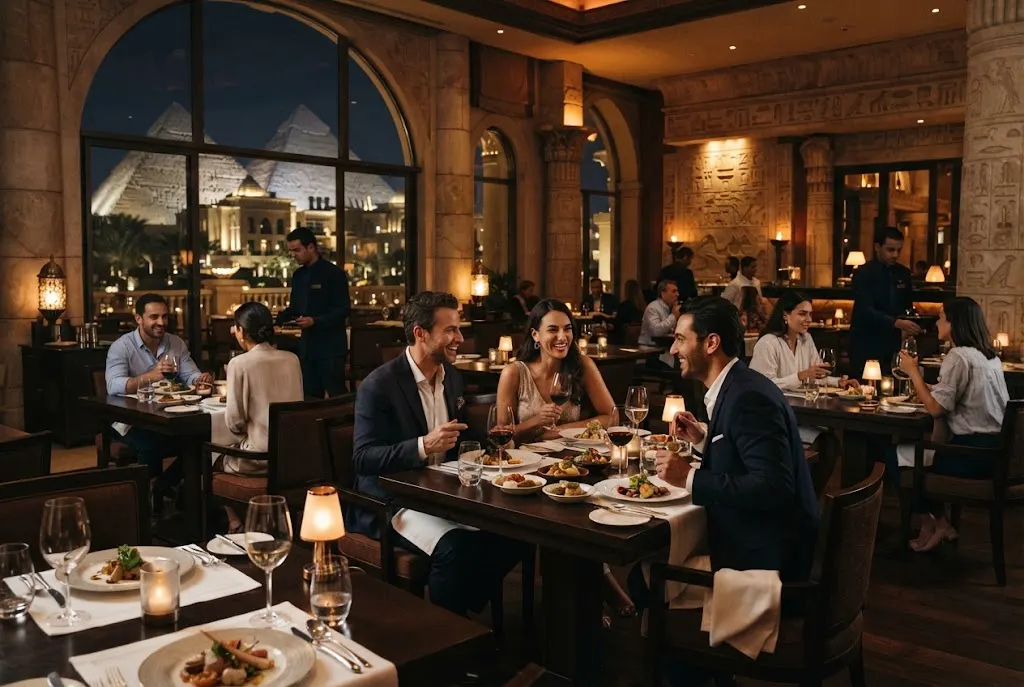 Wafi restaurant Dubai Mall dining experience at Wafi City Dubai